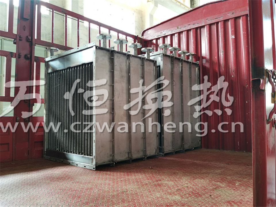辽宁鞍山XX精细化工有限公司购买2组8片不锈钢蒸汽换热器